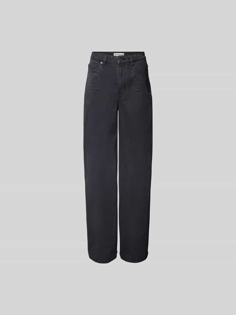 Straight fit jeans van puur katoen