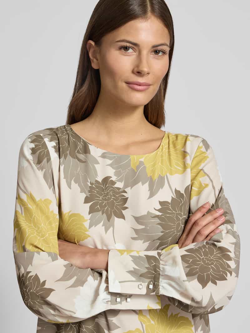 Marc Cain Knielange jurk met ronde hals