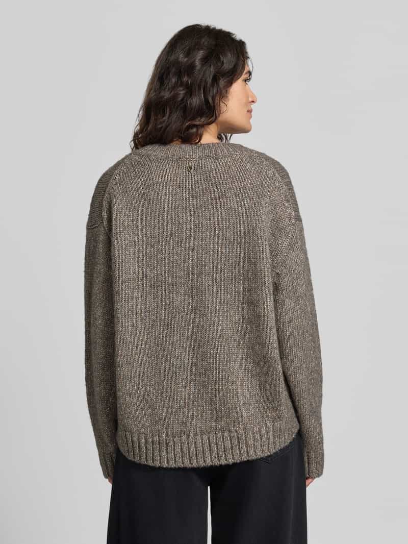 Mos Mosh oversized gebreide pullover met wol model 'Welma' grijs, foto 2