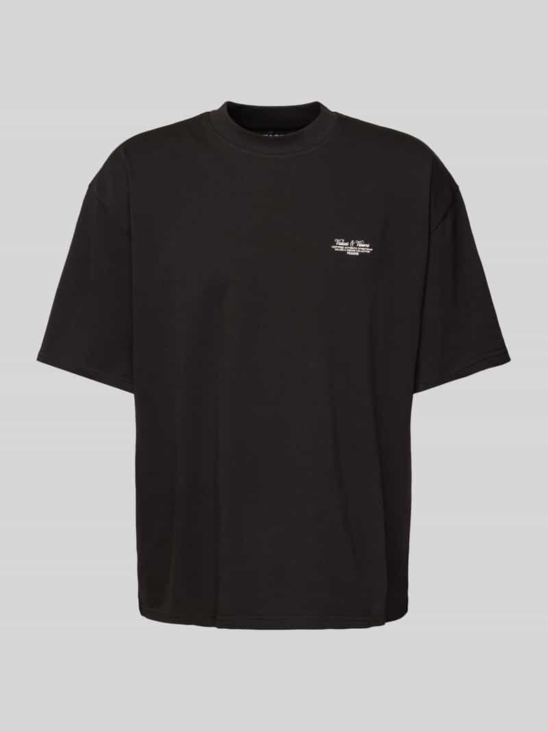 T-shirt met labelprint