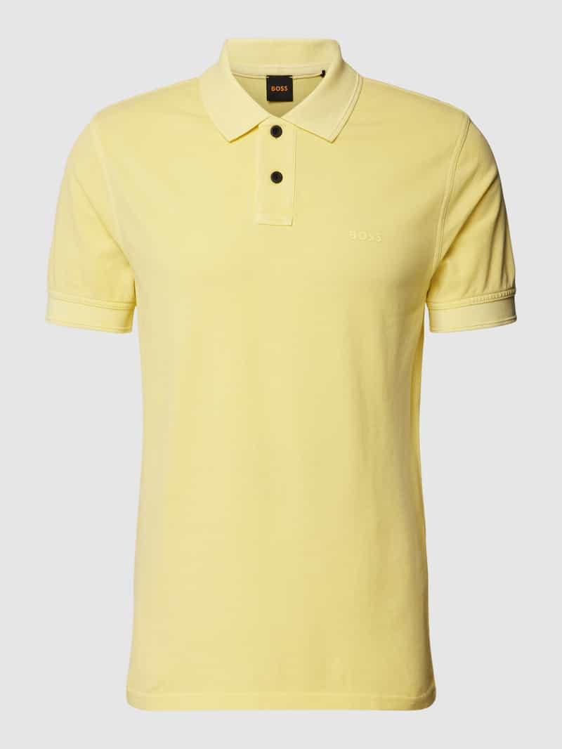 Boss Orange Slim fit poloshirt met labeldetail model 'Prime'