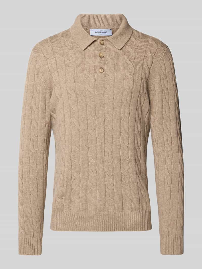GRAN SASSO Gebreide pullover van een mix van scheerwol en viscose met kasjmier