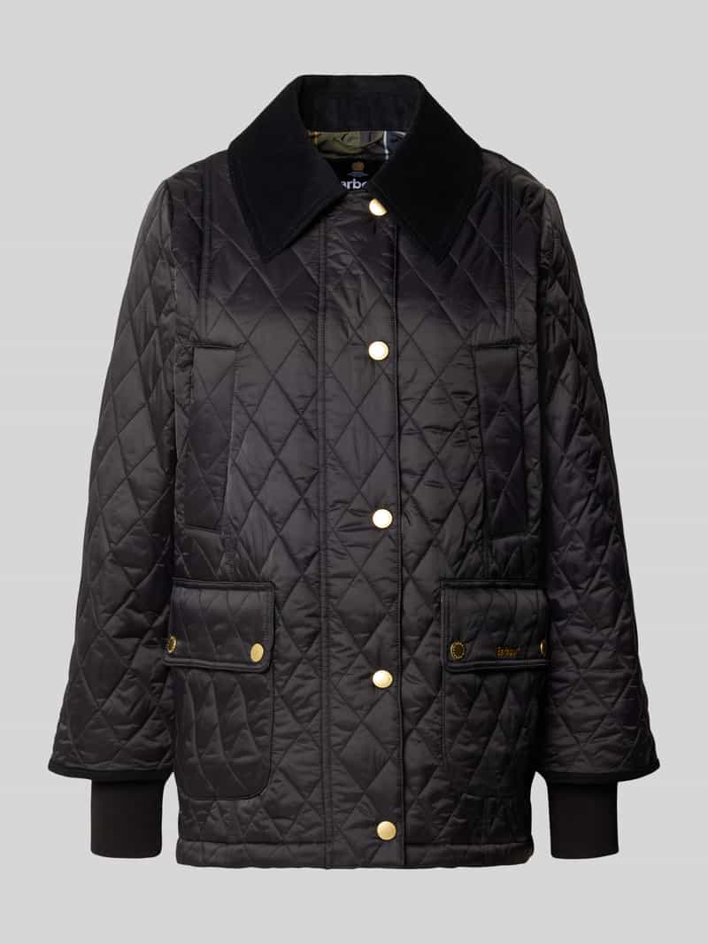 Barbour Regular fit gewatteerd jack met fluwelen kraag model 'BEADNELL'
