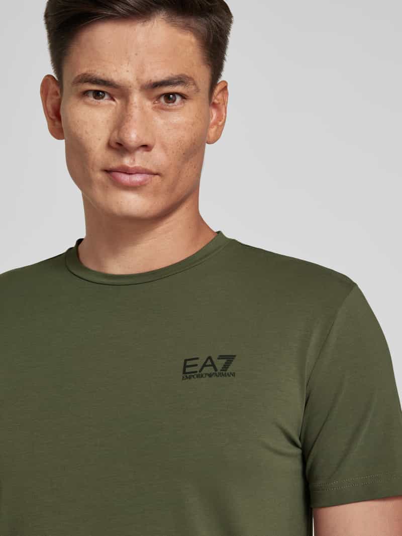 EA7 Emporio Armani T-shirt met labelprint