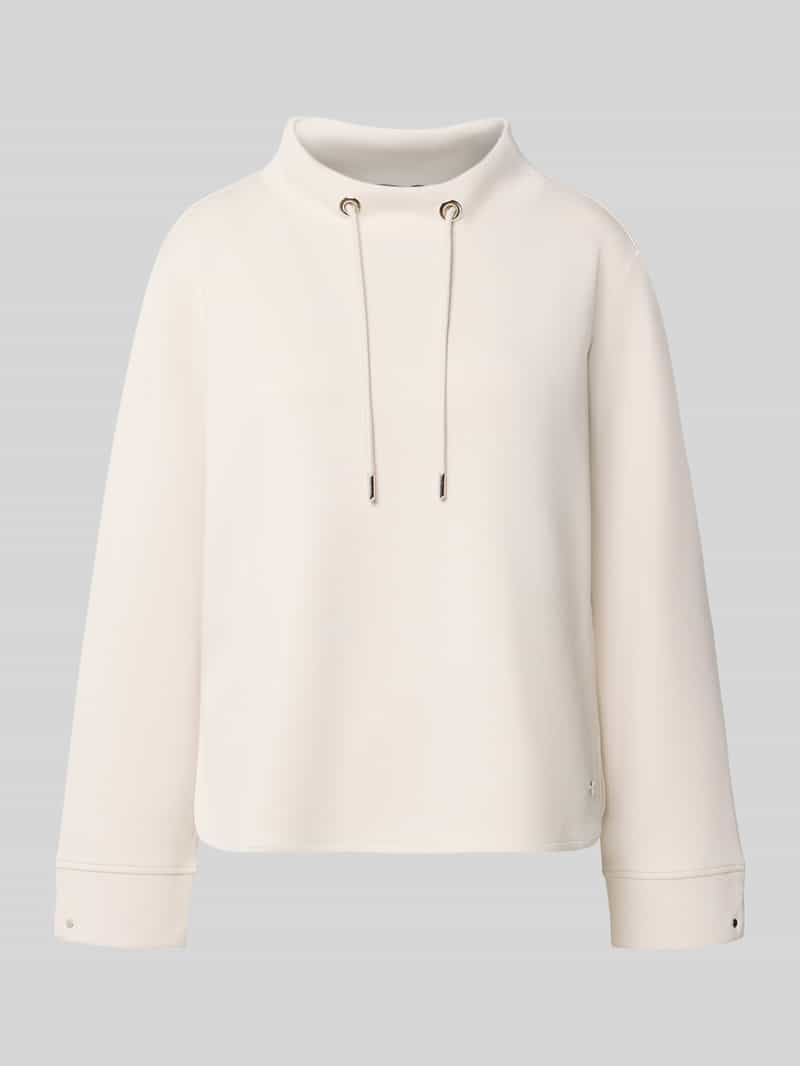 monari Sweatshirt met tunnelkoord en labeldetail