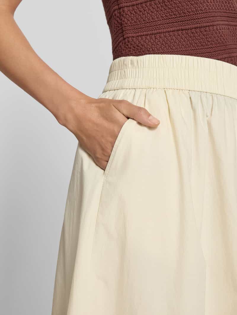 s.Oliver RED LABEL Uitlopende midirok van puur katoen
