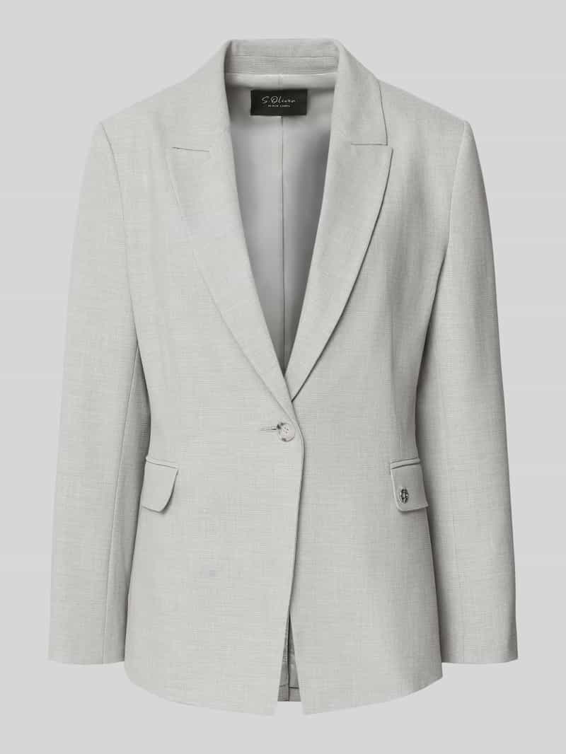 s.Oliver BLACK LABEL Regular fit blazer met viscose