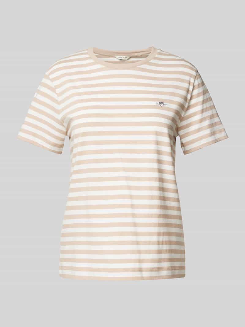 Gant T-shirt met labelstitching
