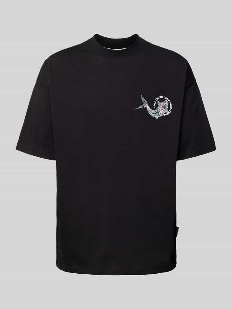 carlo colucci Oversized T-shirt met motiefprint