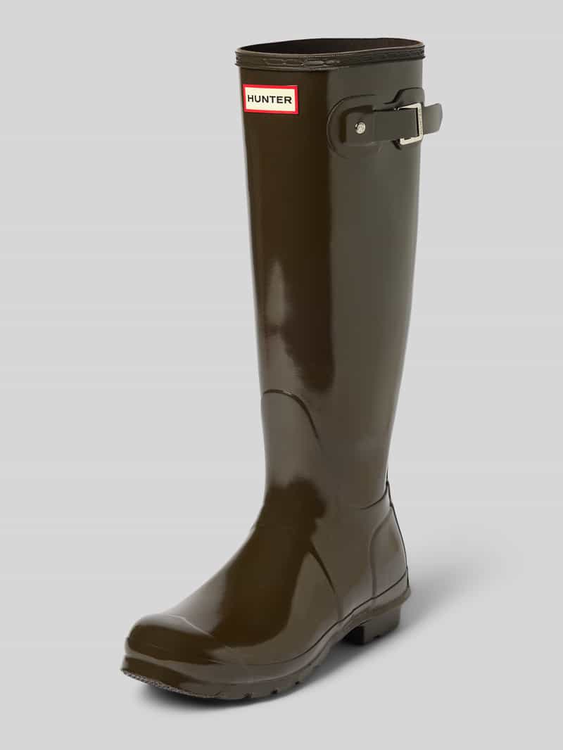 Hunter Rubberlaarzen met in grootte verstelbare gesp en labeldetail