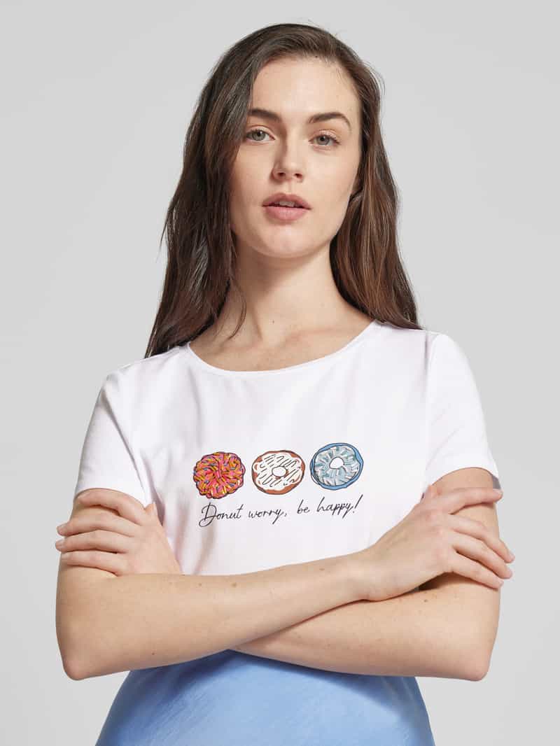 MORE & MORE T-shirt met motiefprint