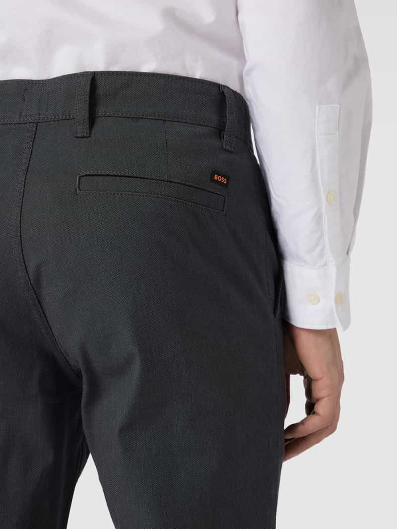 Boss Orange Tapered fit chino met paspelzakken