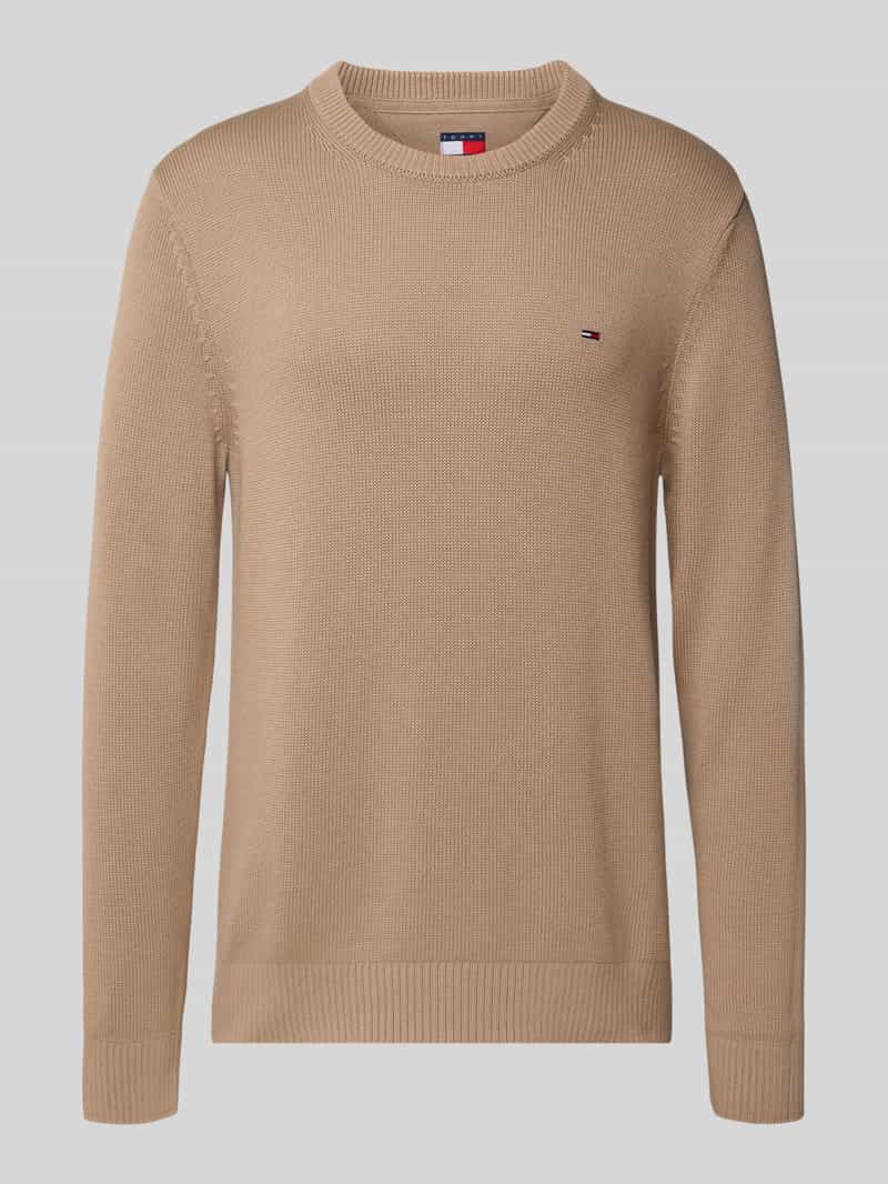 Tommy Jeans Regular fit gebreide pullover van zuiver katoen