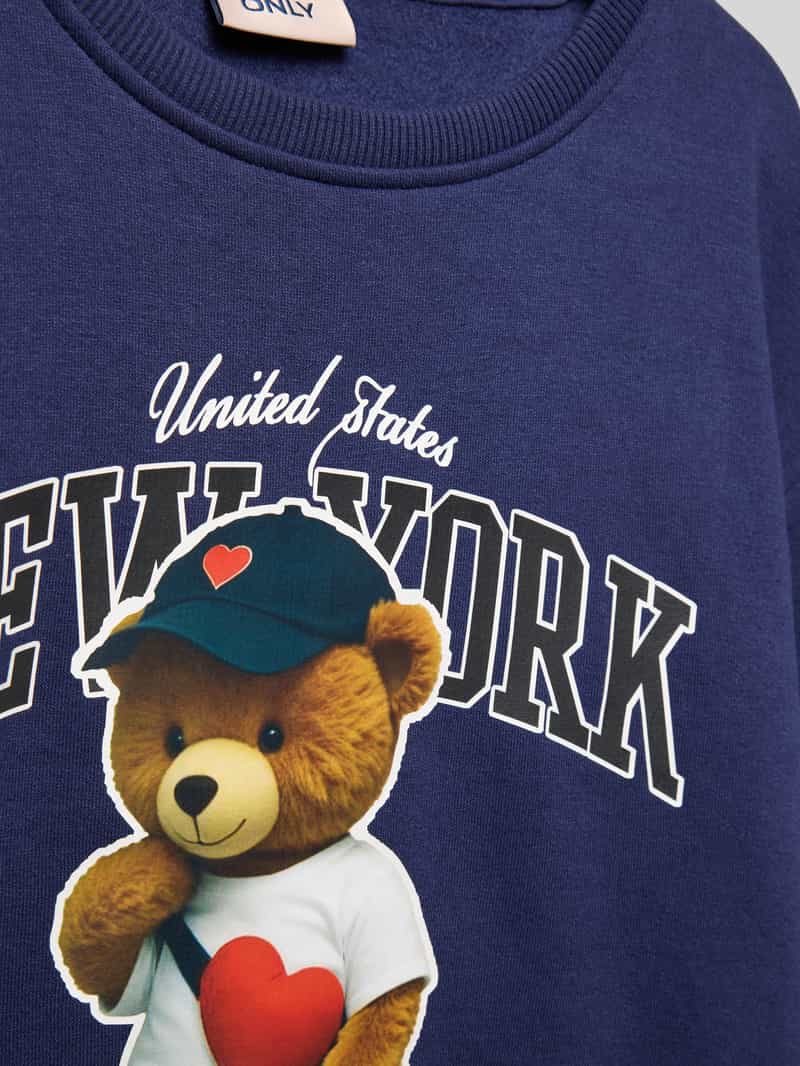 Only Regular fit sweatshirt van biologische katoenmix model 'GLINDA'