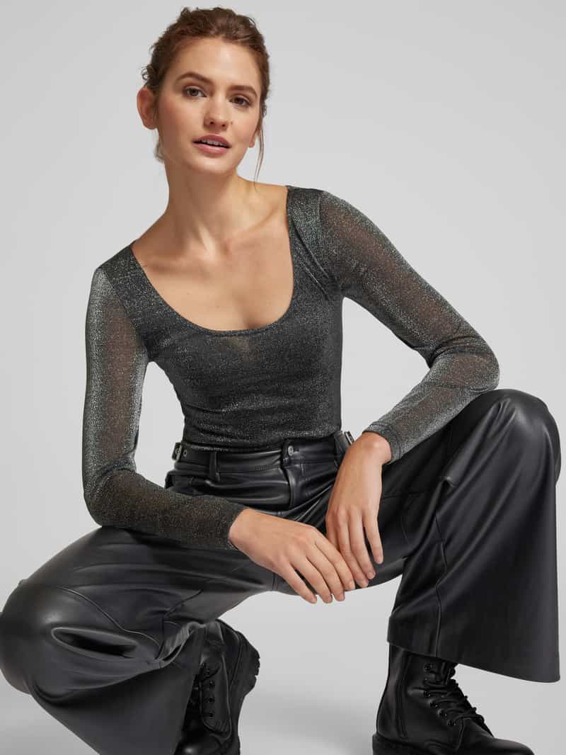 Only Slim fit body met effectgaren model 'AMERA'