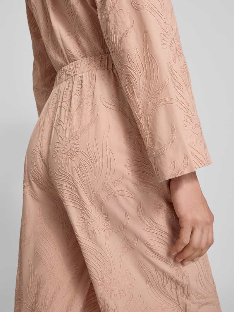 Jake*s Collection Wide leg stoffen broek met motiefstitching