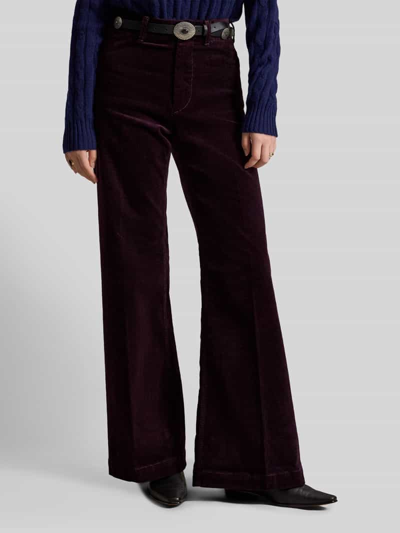 Polo Ralph Lauren Wijdte broek van katoenmix in corduroy look
