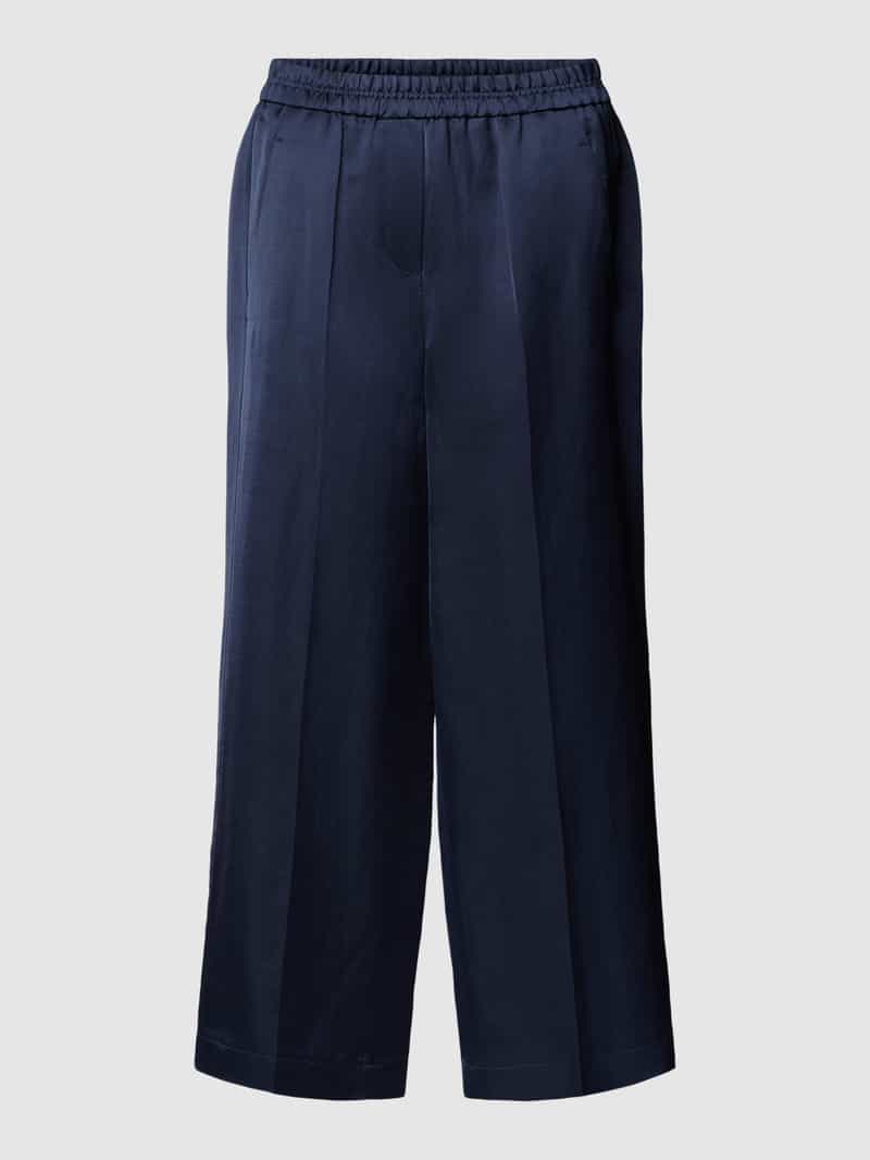 LUISA CERANO Wide fit bandplooibroek met linnen