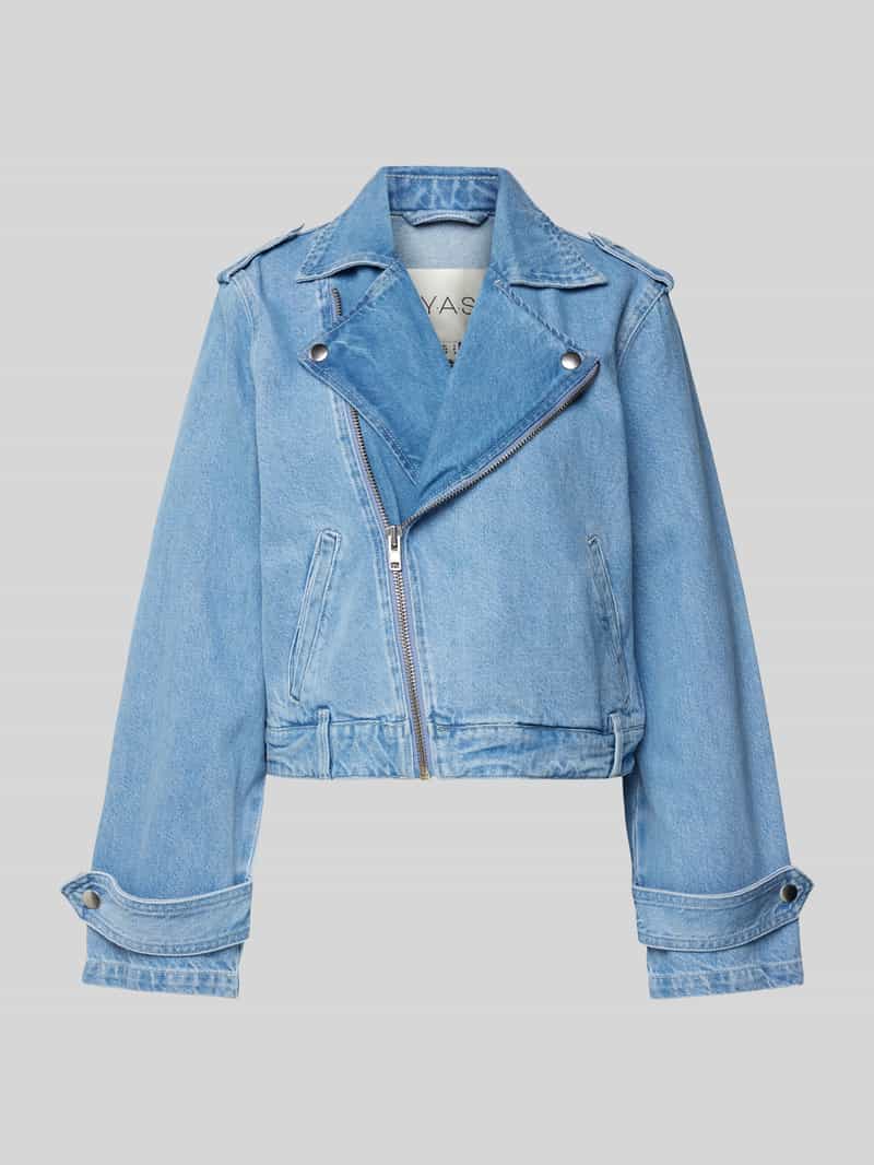 YAS Jeansjack met ritssluiting model 'ABIGAIL'