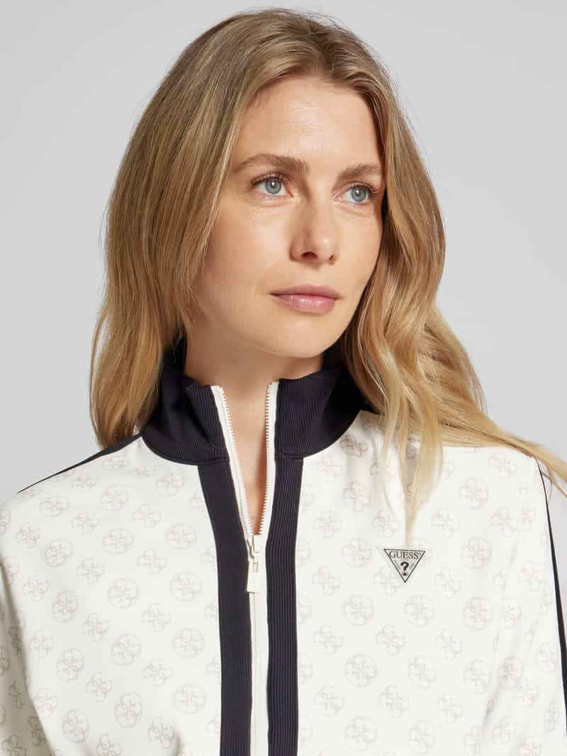 Guess Activewear Sweatjack met labelpatch