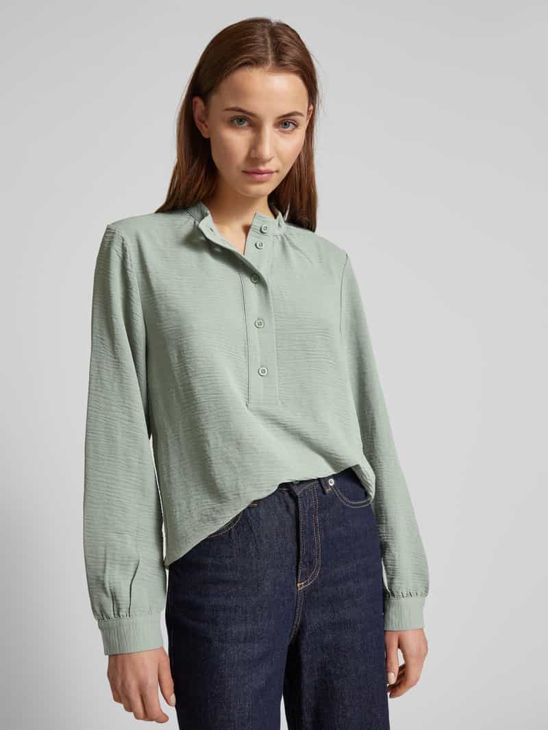 QS Regular fit blouse met ballonmouwen