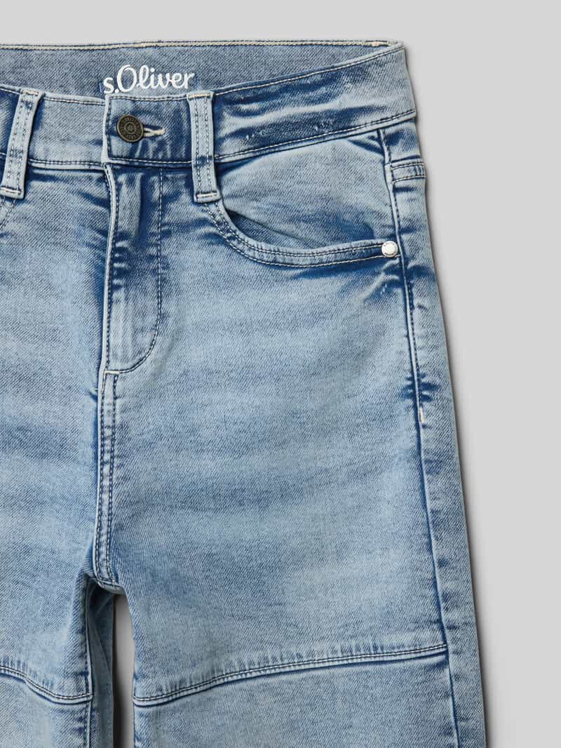 s.Oliver RED LABEL Relaxed fit baggy jeans in een katoenmix