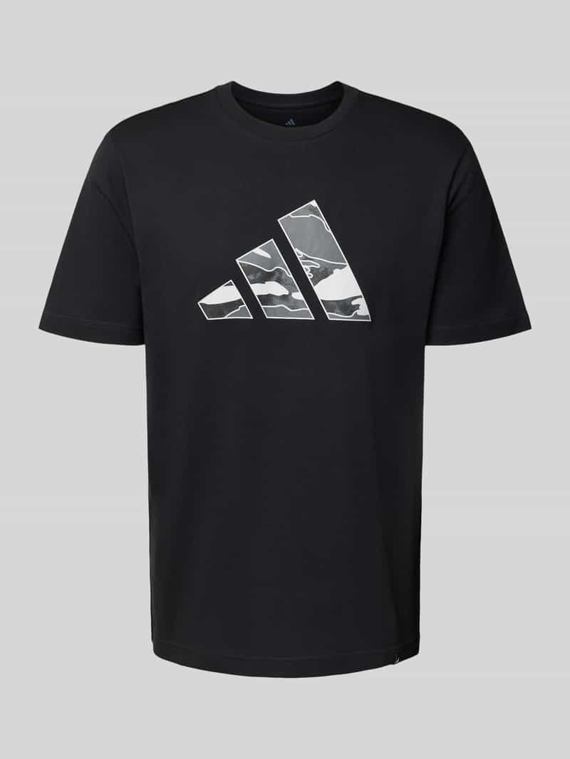 ADIDAS SPORTSWEAR T-shirt met labelprint en ronde hals