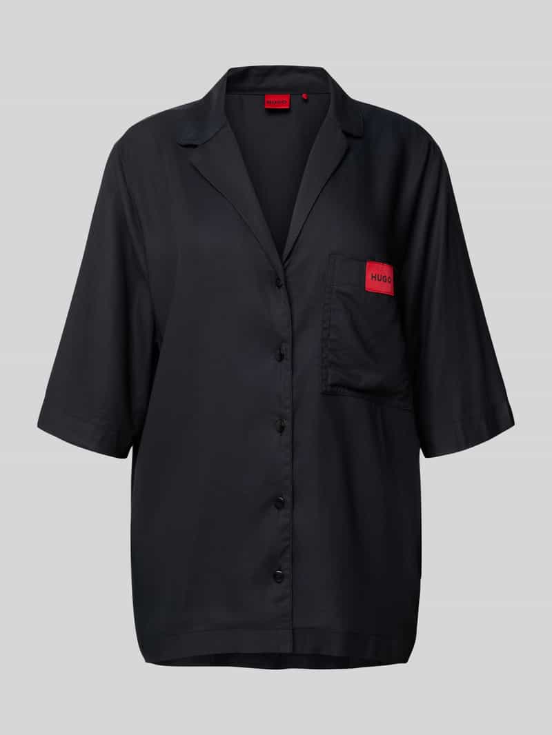 HUGO Pyjamabovendeel van viscose met borstzak model 'JADE'