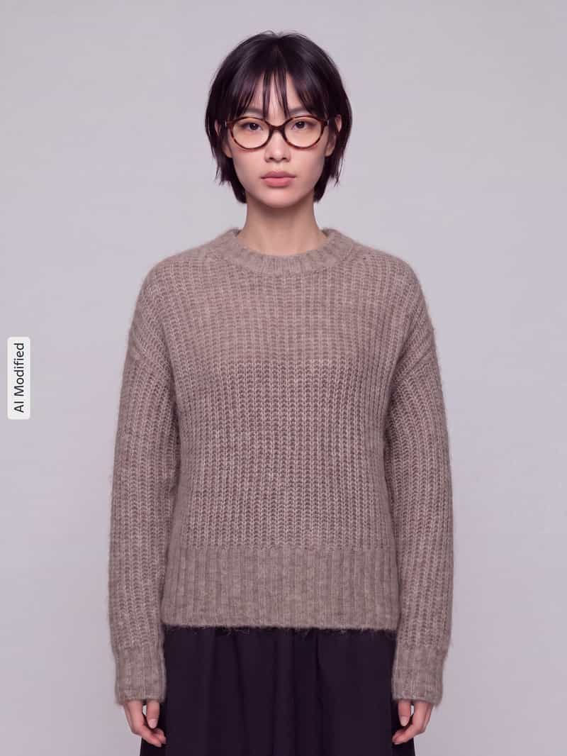 Pepe Jeans Regular fit pullover met wol model 'ASHLEY CREW' beige, foto 3