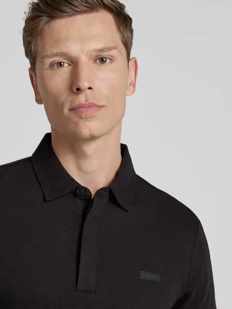 CK Calvin Klein Regular fit poloshirt met knoopsluiting