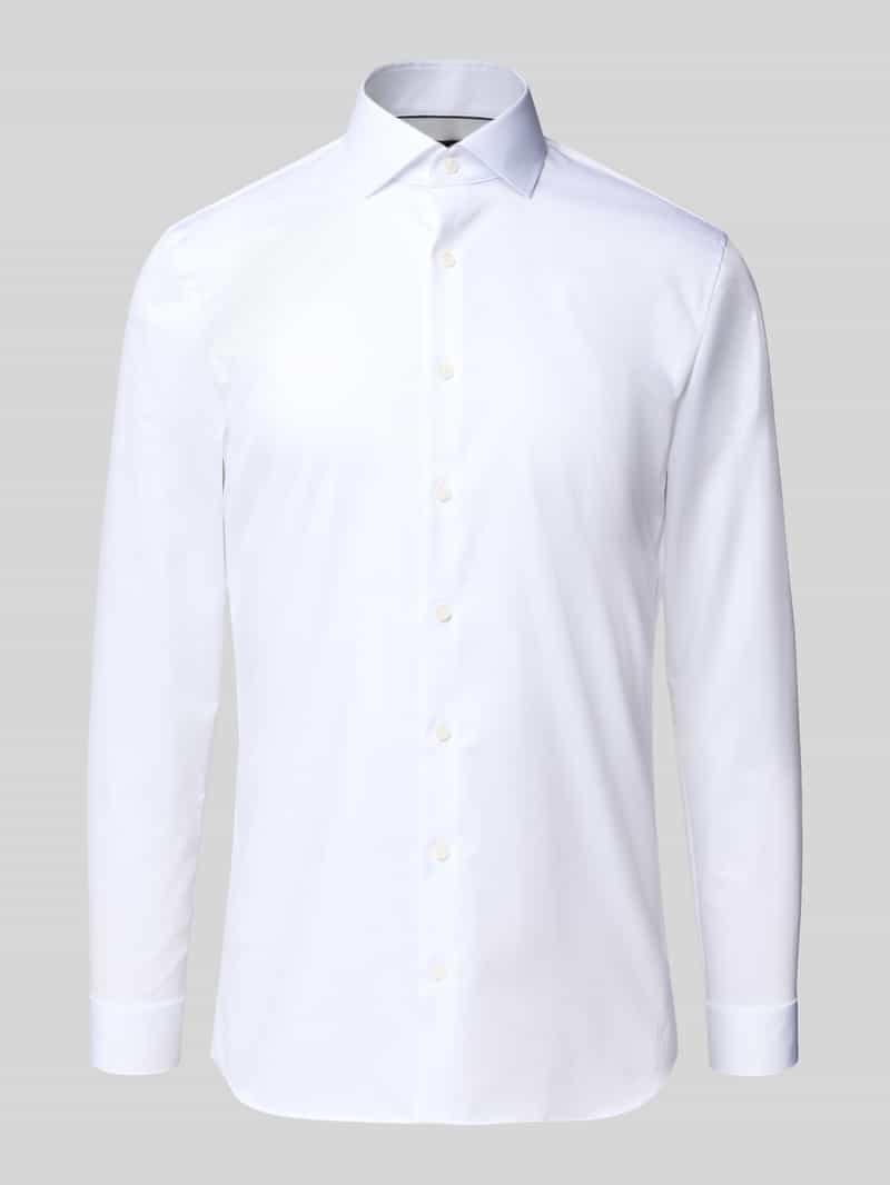 Super slim fit zakelijk overhemd met kentkraag