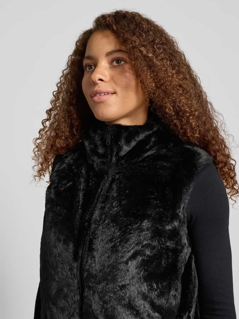 Only Boxy fit gilet in imitatiebont model 'DANA LIFE'