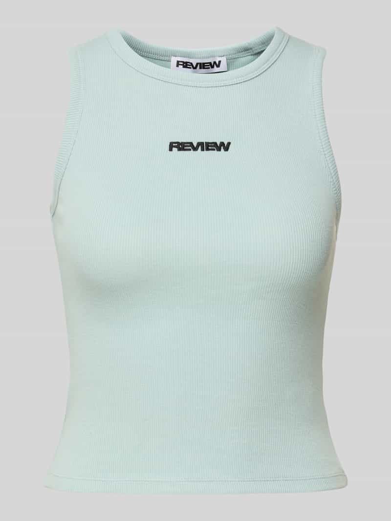 Review Tanktop met labelstitching