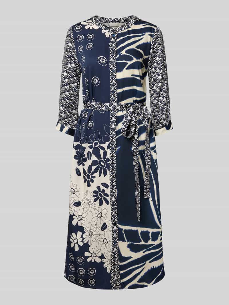 milano italy Midi-jurk met ronde hals