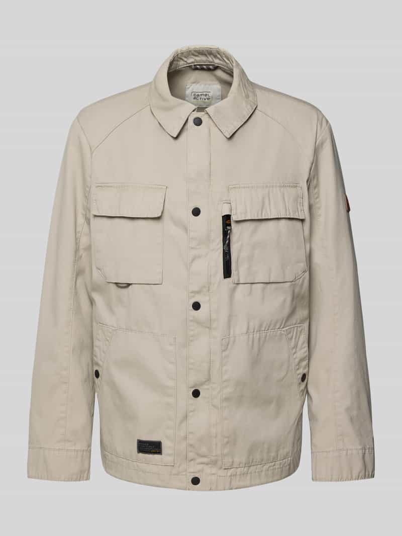 camel active Jack met platte kraag en borstzakken