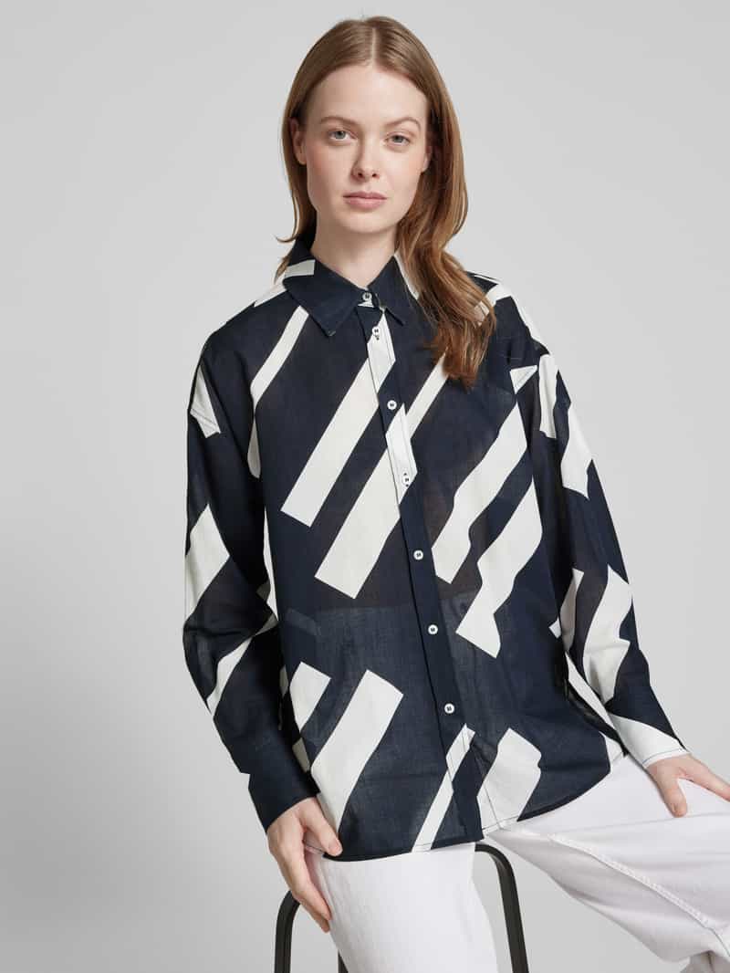 Opus Regular fit overhemdblouse met doorknoopsluiting