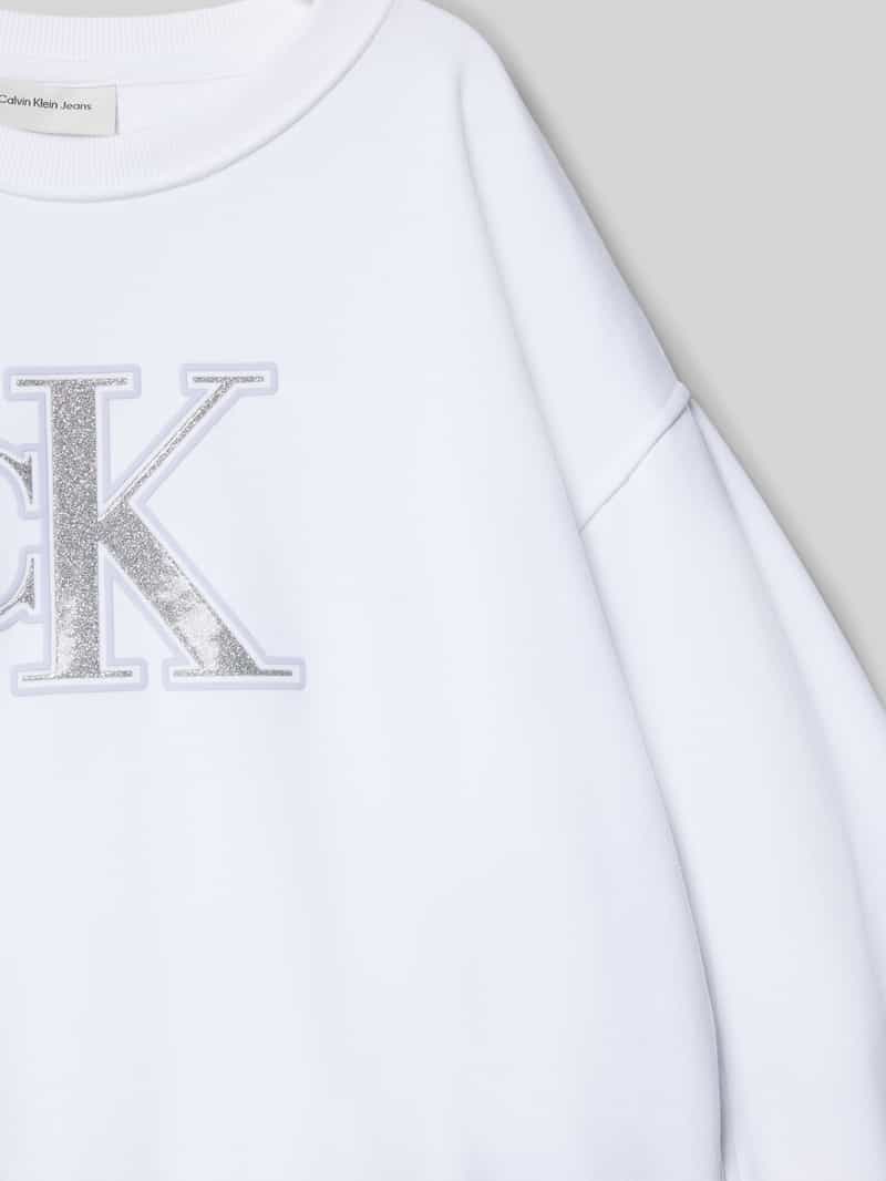 Calvin Klein Jeans Sweatshirt met labeldetail