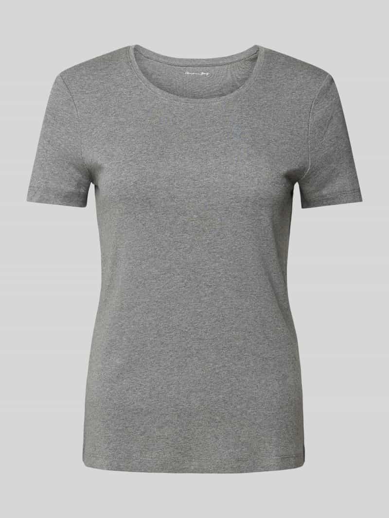 Christian Berg Woman T-shirt met geribde ronde hals