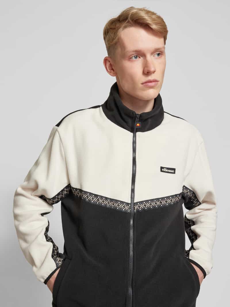 Ellesse Fleecejack met labelpatch model 'ATLIN'