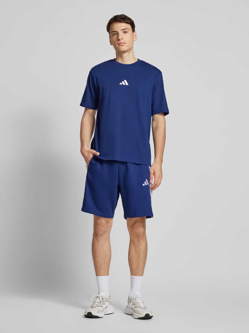 Adidas T-shirt met labelprint donkerblauw, foto 7