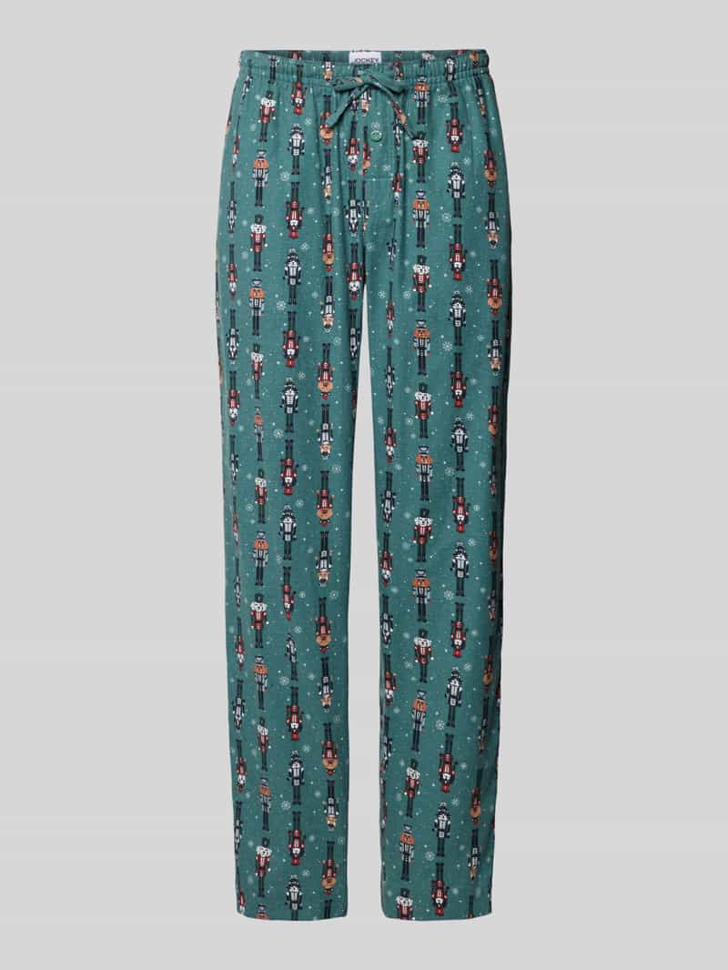 Pyjamabroek van flanel met elastische band