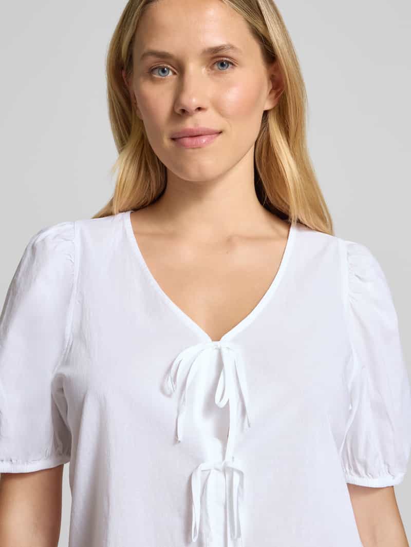 s.Oliver RED LABEL Regular fit katoenen blouse met V-hals
