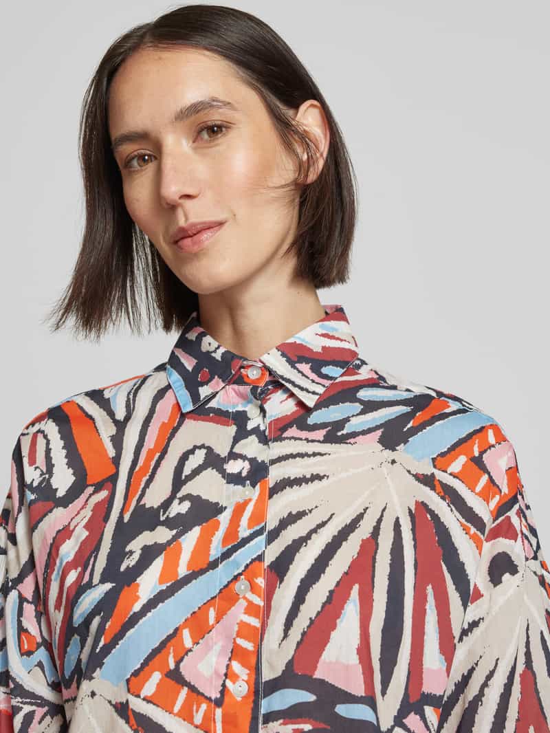 Christian Berg Woman Relaxed fit blouse met 3 4-mouwen