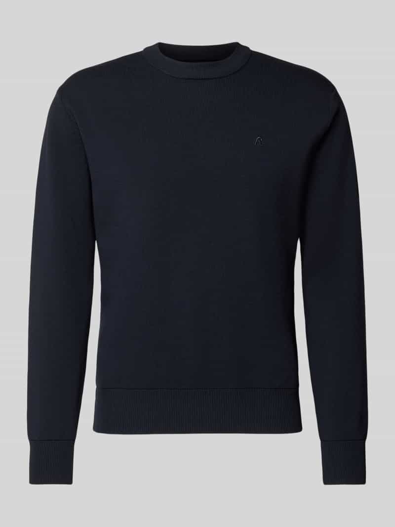 Replay Gebreide pullover met labelstitching