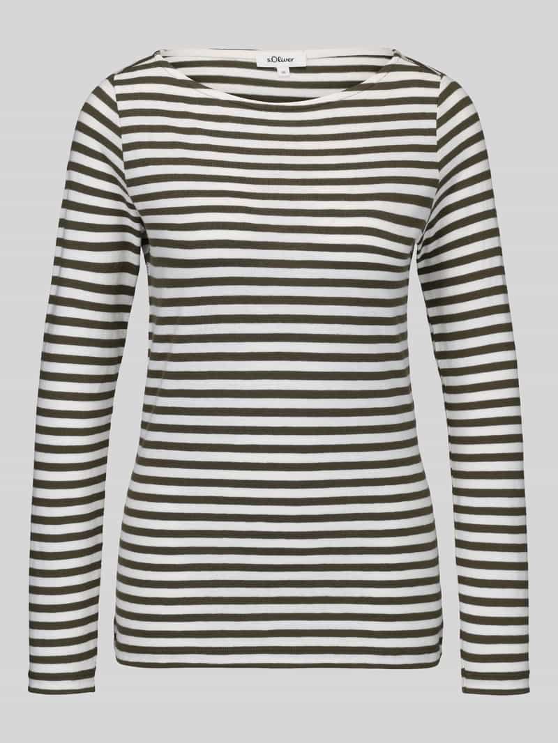 slim fit shirt met lange mouwen van puur katoen