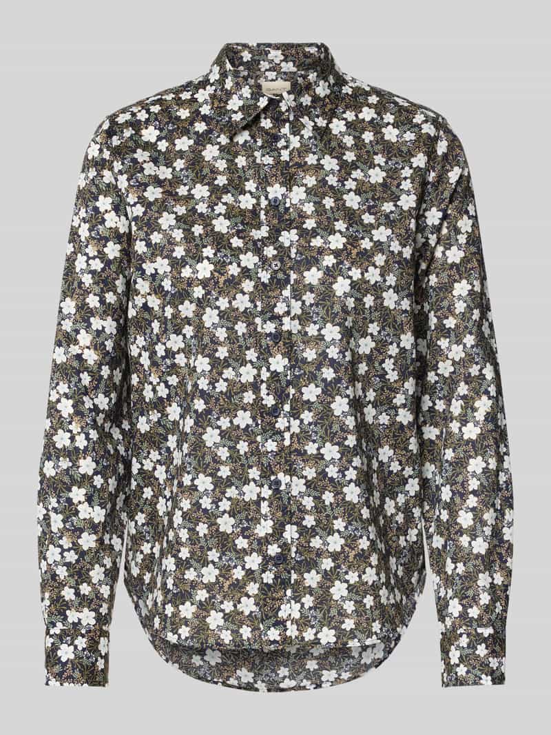 Gant Regular fit overhemdblouse van puur katoen met stolpplooi