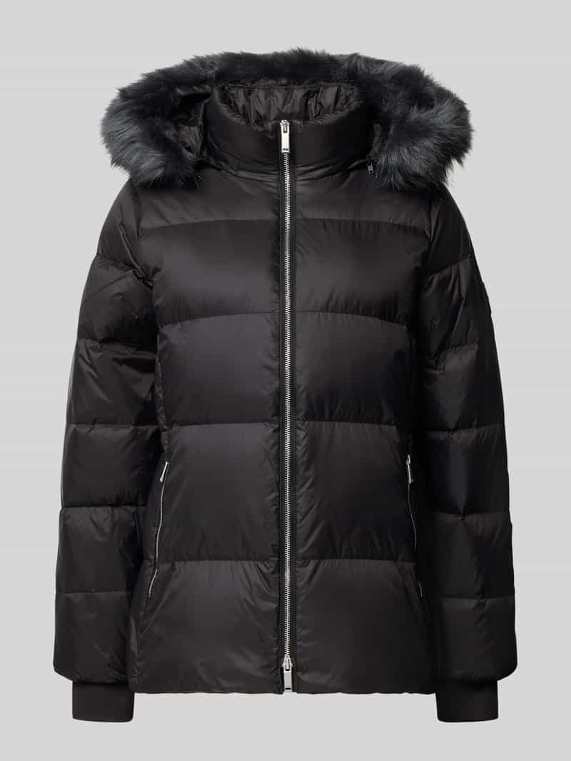 Calvin Klein Womenswear Gewatteerd jack met opstaande kraag en tweewegsritssluiting