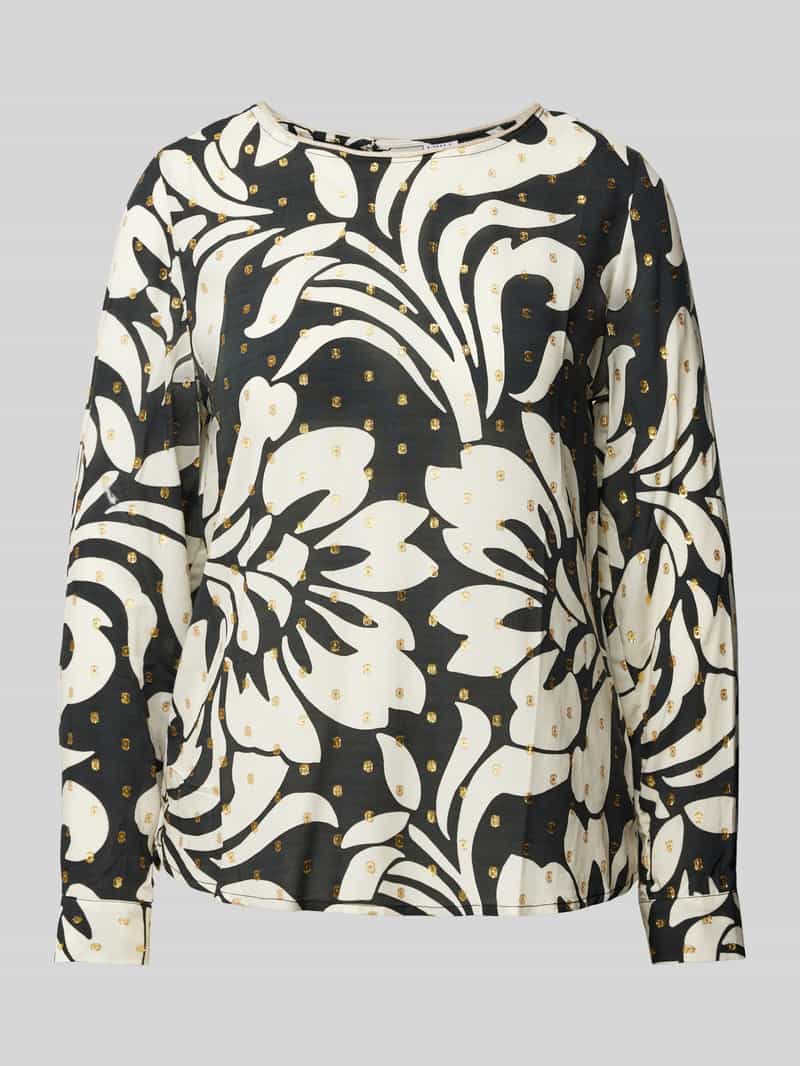 Regular fit blouse met boothals
