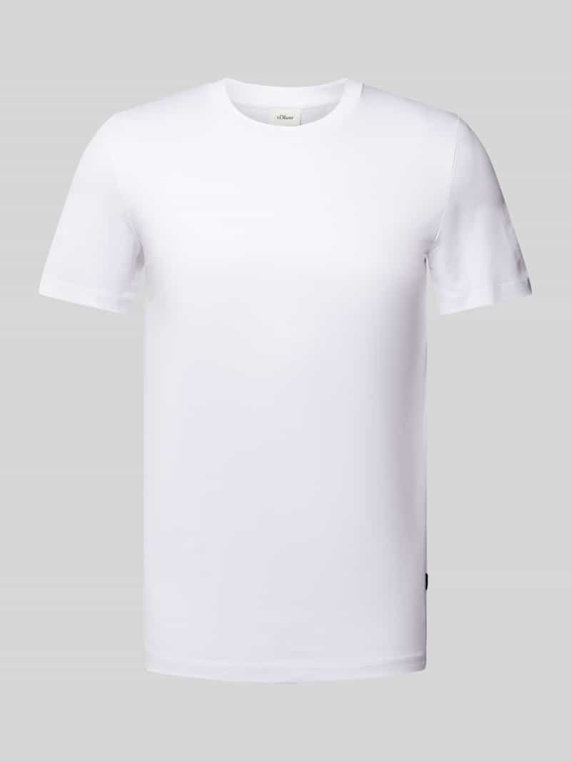 S.Oliver BLACK LABEL Regular fit T-shirt van puur katoen