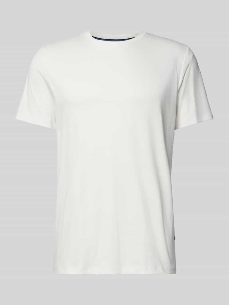 OLYMP Level Five T-shirt met geribde ronde hals